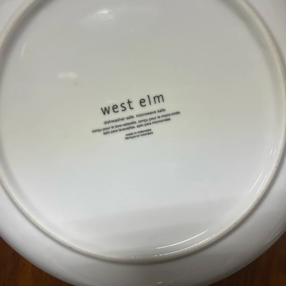 WEST ELM‎ Doe Dapper Animal Print Cartoon Salad Dessert Plates